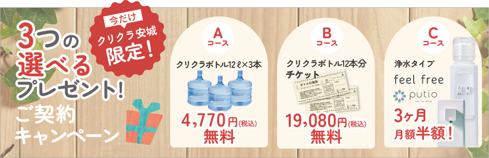 プレゼント実施中