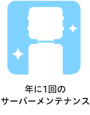 年１回のサーバーメンテナンス