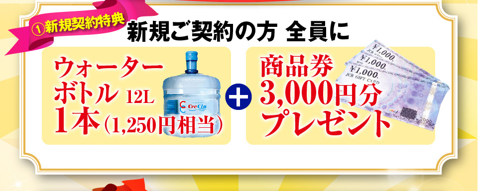 新規契約特典